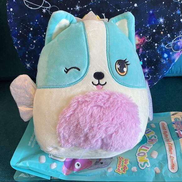 Squishmallows 8” Scented Mystery Blind Bag Corgi Stuffed Animal Plush - Picture 1 of 2